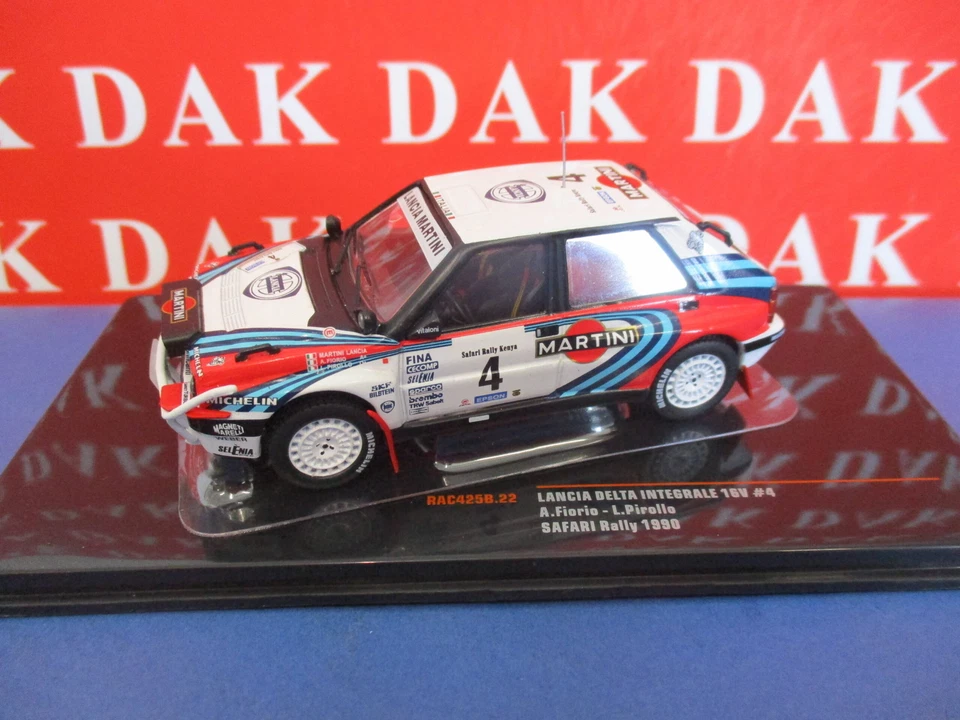 LANCIA DELTA INTEGRALE 16V #4 SAFARI RALLY 1990 1 43 FIORIO PIROLLO IXO RAC425B