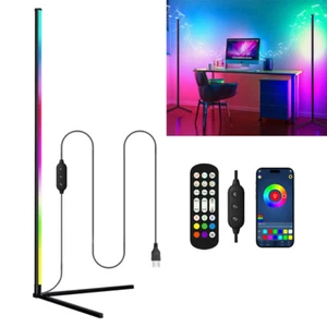 Floor RGB LED Lamp Corner Light Standing Mood Remote Colour Changing Minimalis - Picture 1 of 11