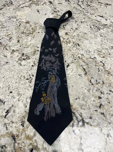 Stefano Ricci MEN'S TIE 100% SILK BLACK GRAPHIC SIZE 60"/3.5" MADE IN ITALY - Picture 1 of 2
