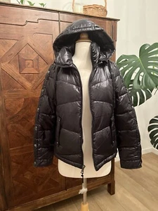 KARL LAGERFELD Women’s Logo Snap Sleeve Detail Puffer Jacket Size XS - Picture 1 of 6