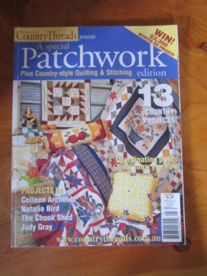 MAGAZINE AUSTRALIAN COUNTRY THREADS PATCHWORK VOL. 4 NO. 11  GREAT ** MUST SEE - Image 1 of 2