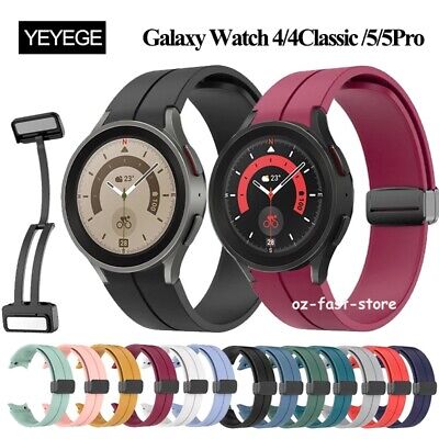 OEM Magnetic Silicone Band Strap For Samsung Galaxy Watch 5 4 40/42/44mm/ 5 Pro • 6.99€