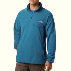 Columbia Mens PFG Harborside II Fleece Pullover Long Sleeved Sweater size Medium - Picture 1 of 5