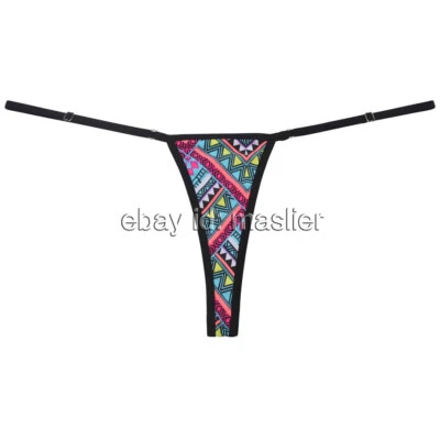 诱人女式微型比基尼丁字裤可调节侧面定制舒适 — 第 1/4 张图片