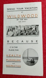 Antike Touristenbroschüre Wildwood by the Sea New Jersey der Wende 20. Jahrhundert - Bild 1 von 3