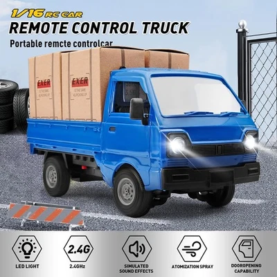 1/16 RC Drift Car RTR Remote Control Racing Pickup Truck 2WD Crawler with Spray - Image 1 of 4