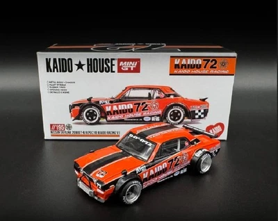 Kaido House x Mini GT 1:64 Nissan Skyline 2000GT-R (KPGC10) Racing V1 KHMG195-2C - Image 1 of 4