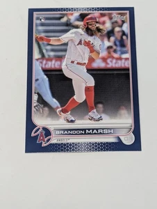 2022 Topps Series One Royal Blue #243 Brandon Marsh Card - Bild 1 von 2