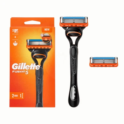Gillette Fusion5 Rasierer + 2 Ersatzklingen I Nassrasierer Herren I Präzision - Bild 1 von 4