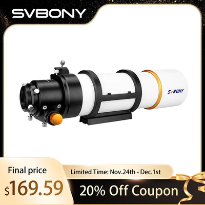 SVBONY SV48P Astronomical Telescope 2" 90mm F5.5 Refractor OTA for Beginners - Image 1 of 4