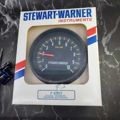 NEW Stewart Warner P-82803 5" Electric Tachometer 0-10,000 RPM - Image 1 of 4