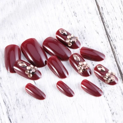  24 Pcs Wiederverwendbare Künstliche Nägel Gefälschte Fingernägel - Bild 1 von 4