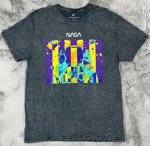 Hyper Space T-Shirt Gr. L NASA Astronaut Distressed Batik grau - Bild 1 von 7