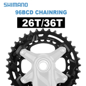 Shimano 11s MTB Chainring 96BCD 64BCD 26T/36T FC-M5100/M4100/MT510 for 36-26T - Picture 1 of 7