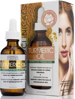 Advanced Clinicals, Turmeric Oil, Perfect for Problem Skin, 1.8 fl oz (53 ml)