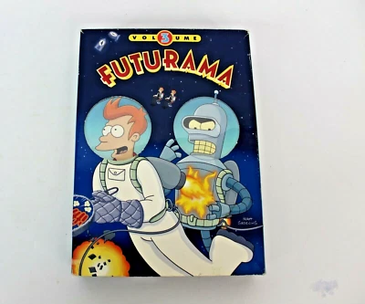 FUTURAMA VOLUME 3 DVD BOX SET 4 DISC SET 22 EPISODES TV SERIES 2003 EUC - Image 1 of 4