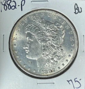 Dólar de plata Morgan 1882-P ~ BU ~BONITA MONEDA~ REF# D/S - Imagen 1 de 2
