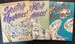 ¡SKETCH LOCURA! ¡Vols 1-3 FIRMADO Y SELLADO con NOTA PERSONALIZADA! Mike Hoffman - Imagen 1 de 11