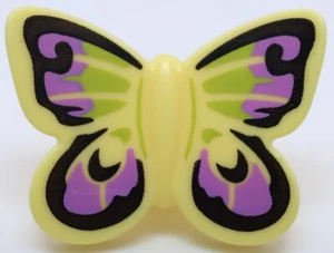 Lego Butterfly with Stud Holder with Black Medium Lavender and Lime Wings - Picture 1 of 2