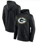 Mens Green Bay Packers Fanatics Powder On The Ball Therma Pullover Hoodie Jacket