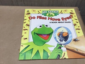 1995 Ask Kermit, Do Fliegen Have Eyes, A Book About Bugs Pb, Golden Book - Bild 1 von 9