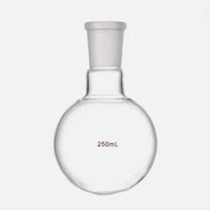 250ml 24/29 Round Bottom Glass Flask Single Neck  1-Neck Lab Boiling Bottle - Picture 1 of 1