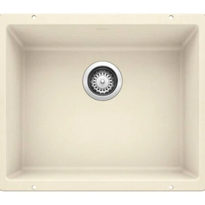 PRECIS Undermount Granite Composite 21 in. Single Bowl Kitchen Sink in Biscuit - Image 1 of 4