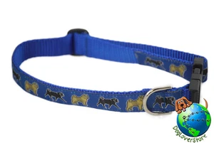 Mops verstellbarer Kragen Medium 11-19" blau - Bild 1 von 1