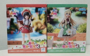 Juego de 2 figuras Konosuba 3 Megumin & Iris SEGA Luminasta sin usar Japón - Imagen 1 de 12