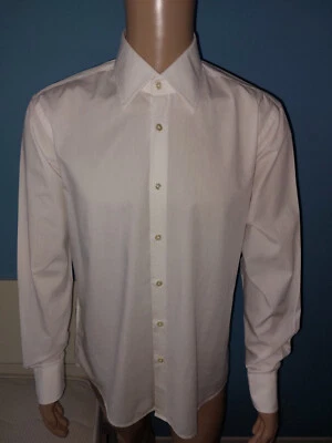 HUGO BOSS CAMICIA BIANCA UOMO MANICA LUNGA TAGLIA L COLLETTO 41 CENTIMETRI - Immagine 1 di 4