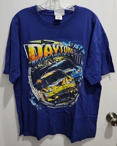 NASCAR Daytona 500 2011 Herren Kurzarm T-Shirt Florida AOP Blau Baumwolle Gr. XL - Bild 1 von 11