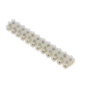 BLOCCO CONNETTORE 30A STRISCIA NYLON ISOLATO 12 vie 30 AMP CAMPER CAMPER ROULOTTE - Foto 1 di 2