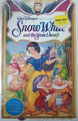 Snow White & the Seven Dwarfs (VHS) Kid's Walt Disney Animation Cartoon - Image 1 of 4
