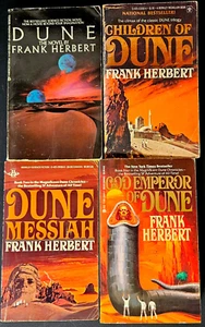 The Dune Chronicles, Frank Herbert, First 4 Novels in Original Series COMPLETE - Picture 1 of 2