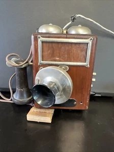 Antiguo TELÉFONO ELÉCTRICO OCCIDENTAL Modelo 293 A Compacto Años 1900 323 American Bell - Imagen 1 de 16