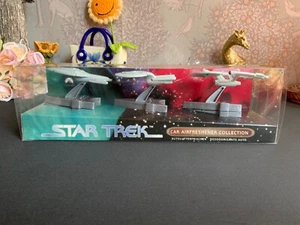 Rare Star Trek Car Air Freshener 3 Pack Enterprise & Voyager Sealed 1998 - Picture 1 of 16