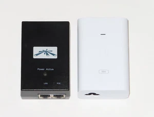 Ubiquiti Gigabit PoE Injector 48V 24W: White POE-48-24W-G-WH; Black POE-48-5G - Photo 1/7