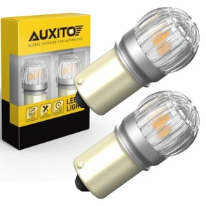 2x 1156 7506 LED Amber Yellow Turn Signal Parking DRL High Power Light Bulbs - Picture 1 of 28