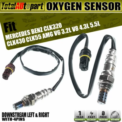 2x Oxygen Sensors for Mercedes Benz CLK320 CLK430 CLK55 AMG 2001-2003 Downstream - Image 1 of 4