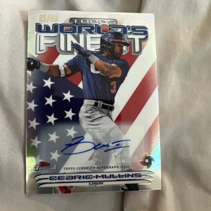 Cedric Mullins #d /99 World’s Finest Refractor Auto 2023 Topps Finest SP WBC USA