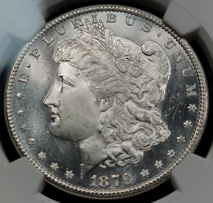 1879 S Morgan Silver Dollar $1 NGC MS66 Blast White with PL Obverse! Nice *J362 - Picture 1 of 5