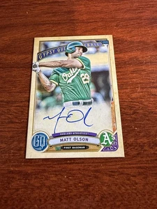 2019 Topps Gypsy Queen Autograph Card Matt Olson - Picture 1 of 2