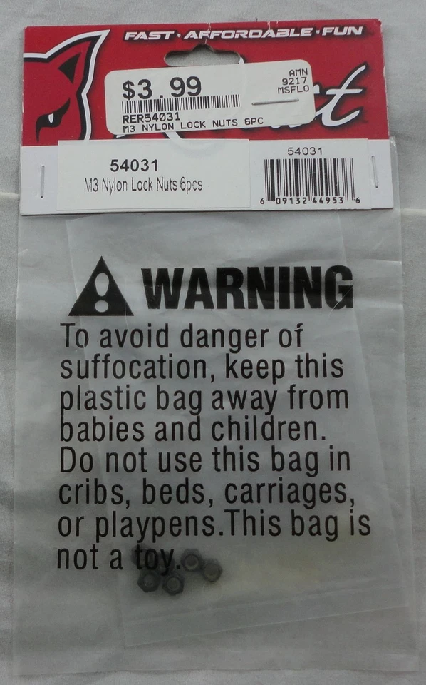 Redcat Racing M3 Nylon Locknuts (10pcs) RER54031 - Image 1 of 1