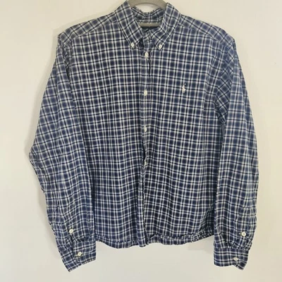 Camisa Ralph Lauren Abotonada Niños XL 18-20 Multicolor Algodón Cuadros Azul Blanco Foto 1 de 4