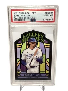 2022 Topps Gallery Of Heroes #GOH24 Bobby Witt Jr. PSA 10 Pop 30 KC Royals Card - Picture 1 of 2
