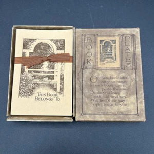 Lot of 30 Vtg Classical This Book Belongs to Book Plates Unused 3X4 FREE SHIP - Picture 1 of 6