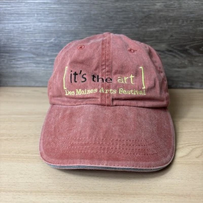 Sombrero Des Moines Arts Festival Gorra Correa Trasera Rojo Bordado It's The Art Para Hombres Foto 1 de 4