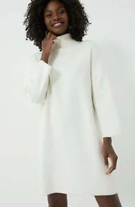 NWOT Zara Beige Turtleneck Sweater Dress Size L - Picture 1 of 9
