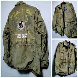 Polo Ralph Lauren BIG&TALL MENS Lightweight OLIVE MILITARY Combat UTILITY JACKET - Picture 1 of 7