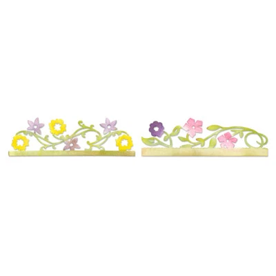 Sizzix Stanzer Sizzlits Decorative Strip - Card Edges, Flower Vines by Scrappy C - Bild 1 von 2